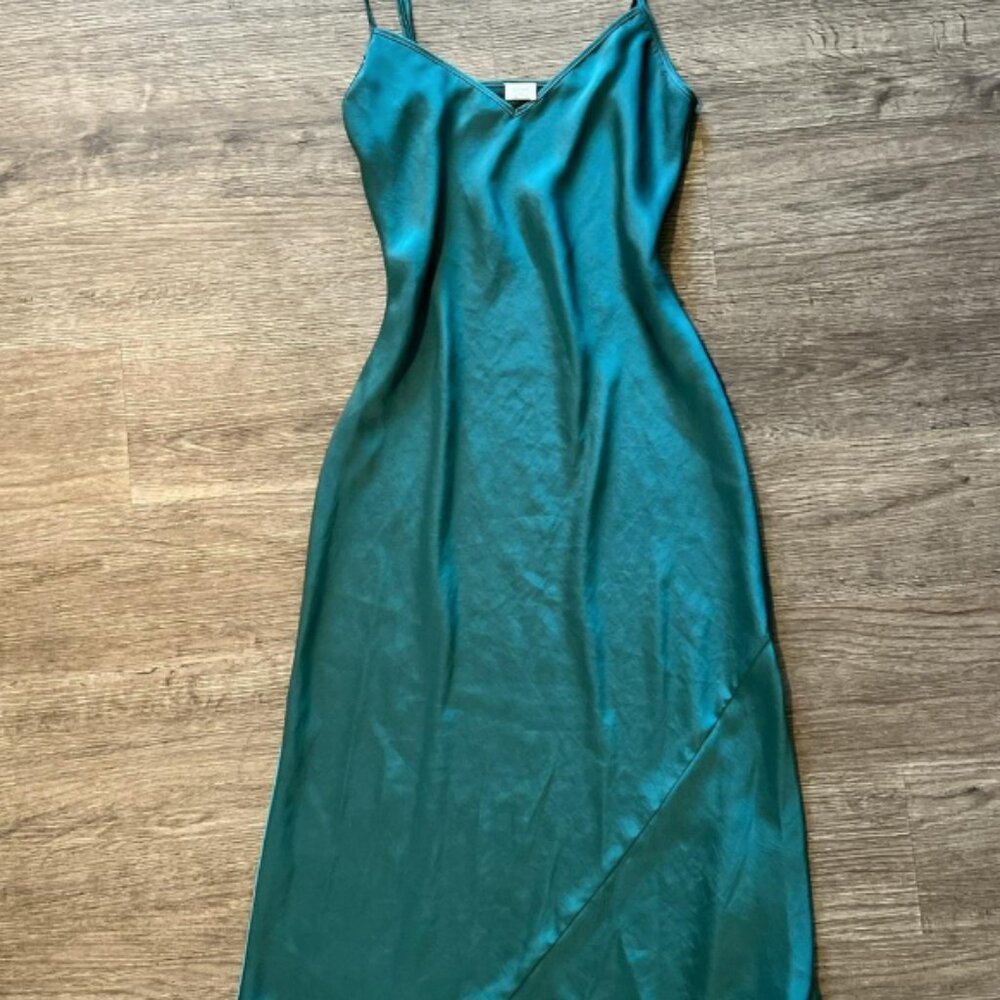 Wilfred Only Slip Satin Midi Dress (RARE COLOR)
